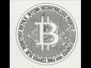 Bitcoina Model do druku 3D