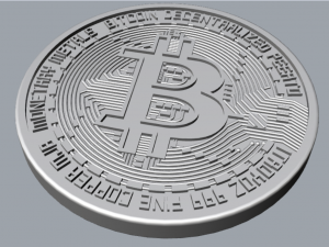 Bitcoin 3D 打印模型