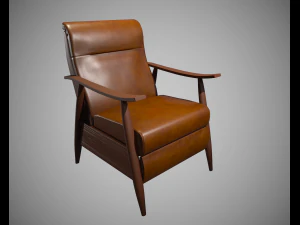 3D модель деревянного стула 3D Модель