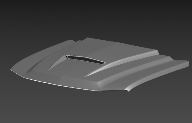 2006 chevy silverado cayete custom hood 3D 模型 .c4d .max .obj .3ds .fbx .stl .blend