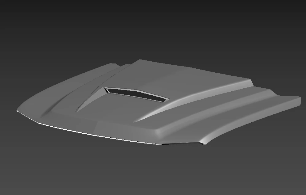 2006 chevy silverado cayete custom hood 3D Model .c4d .max .obj .3ds .fbx .stl .blend 