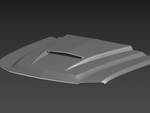 2006 chevy silverado cayete custom hood Model 3D