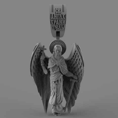 guardian angel 3D Print Model .c4d .max .obj .3ds .fbx .stl .blend 