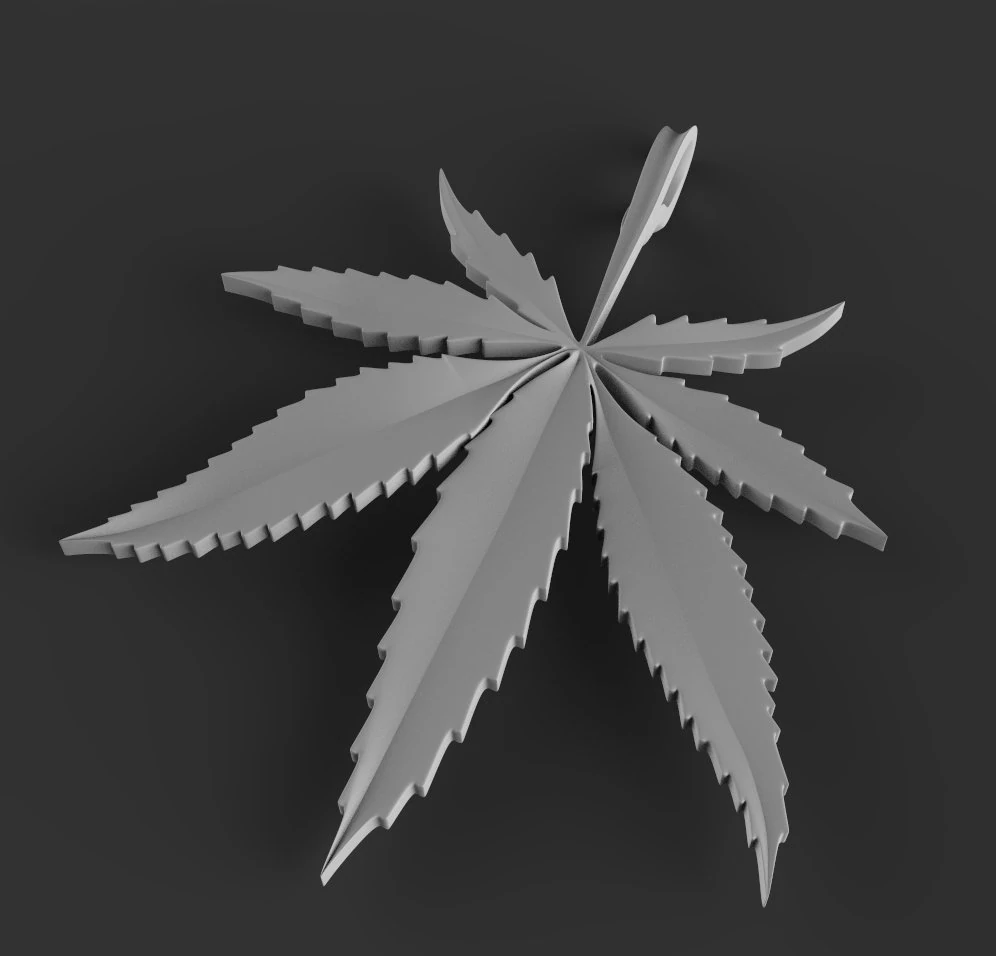 cannabis 3D Print Model .c4d .max .obj .3ds .fbx .stl .blend 