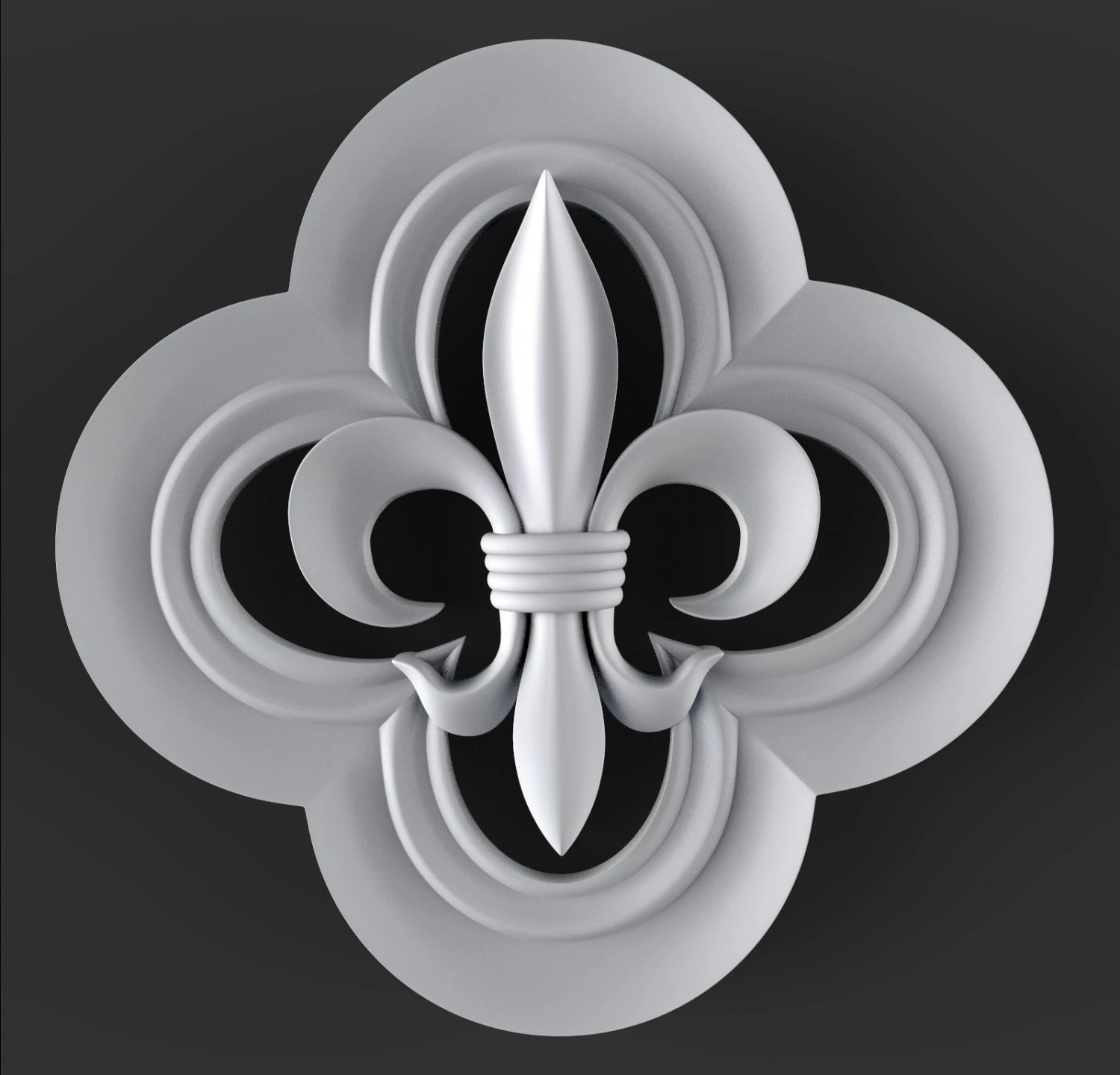 lily 3D Print Model .c4d .max .obj .3ds .fbx .stl .blend 