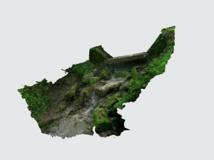a little waterfall in switzerland 3D 모델