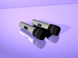 microphone 3D मॉडल
