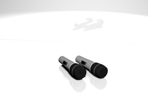 microphone 3D मॉडल