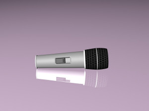 microphone 3D मॉडल
