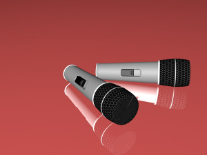 microphone 3D मॉडल