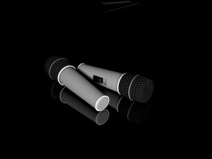 microphone 3D मॉडल
