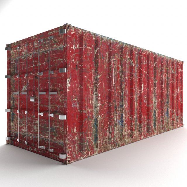 Container 3D Модель .c4d .max .obj .3ds .fbx .stl .blend 