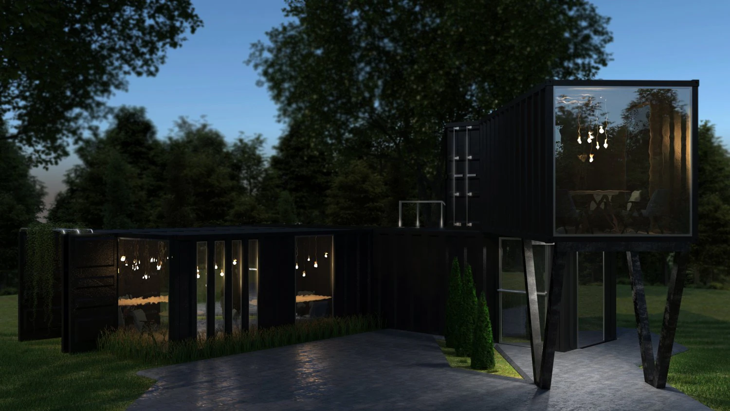 Restoran Model 3D .c4d .max .obj .3ds .fbx .stl .blend 