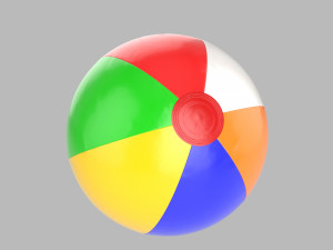 beach ball 3Dモデル