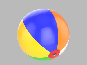 beach ball 3Dモデル