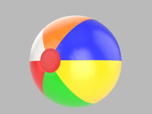 beach ball 3Dモデル