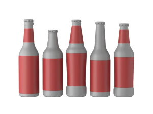 beer bottle 3D Model
