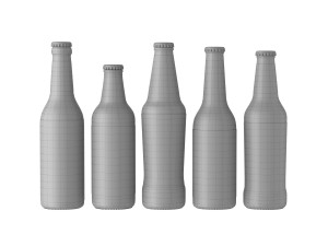 beer bottle 3D 模型
