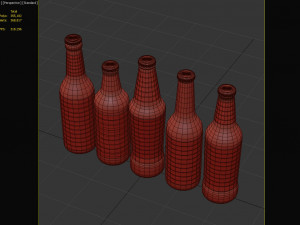 beer bottle 3D 模型