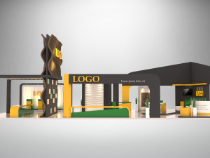 exhibition-booth-18x9 3D 模型