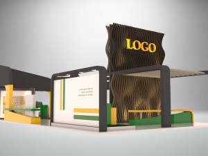 exhibition-booth-18x9 3Dモデル