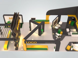 exhibition-booth-18x9 3D Model