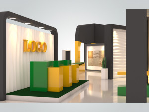 exhibition-booth-18x9 3Dモデル