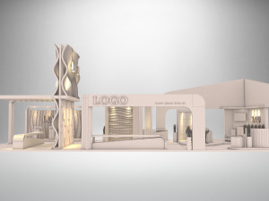 exhibition-booth-18x9 3Dモデル