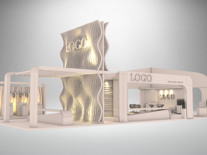 exhibition-booth-18x9 3Dモデル