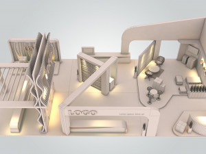 exhibition-booth-18x9 3Dモデル