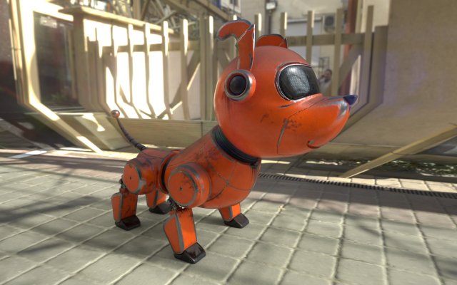 robot dog 3D Model .c4d .max .obj .3ds .fbx .stl .blend 