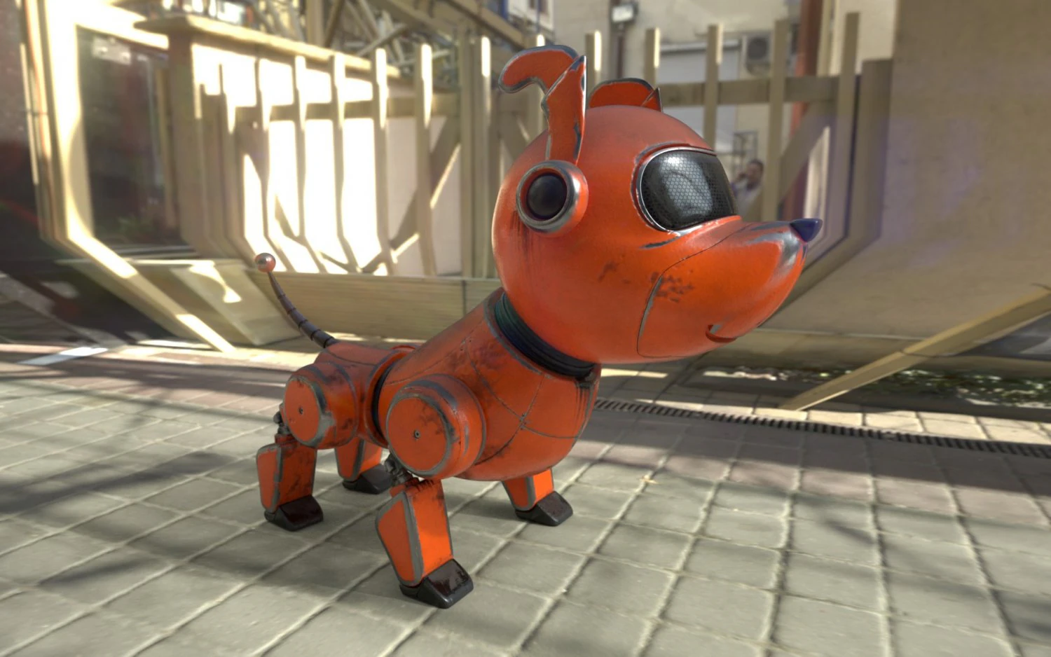 robot dog 3D Model .c4d .max .obj .3ds .fbx .stl .blend 