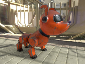 robot dog 3D 模型