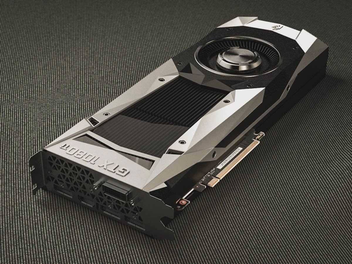 videocard geforce nvidia gtx 1080 3D Model .c4d .max .obj .3ds .fbx .stl .blend