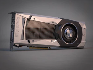 videocard geforce nvidia gtx 1080 3D Model