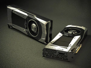 videocard geforce nvidia gtx 1080 3D Model