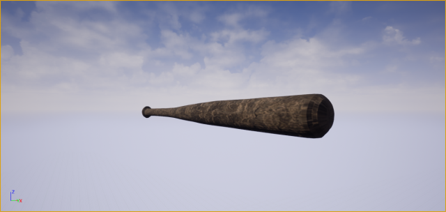 wooden bat 3D Model .c4d .max .obj .3ds .fbx .stl .blend 