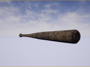 wooden bat 3D Model