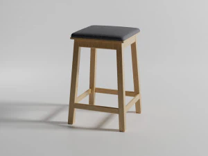 banqueta de cadeira simples sem bra&ccedil;os Modelo 3D