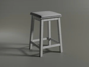 banqueta de cadeira simples sem bra&ccedil;os Modelo 3D