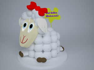 sheep cake eid Modelo 3D