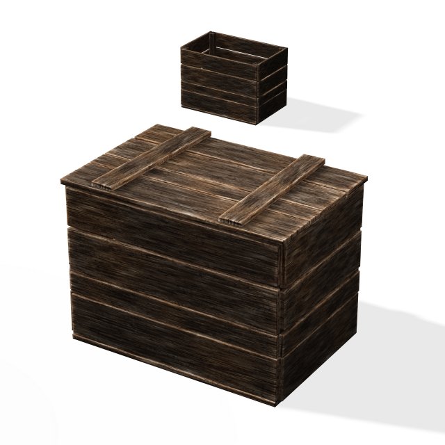 BOX WOOD Modelo 3D .c4d .max .obj .3ds .fbx .stl .blend 