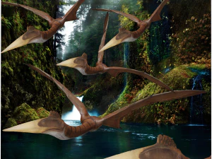SCARICA QUETZALCOATLUS MODELLO 3D DINOSAURO ANIMATO DINOSAURO UCCELLO TERRORE RAPTOR PREDATORE CIELO Modello 3D