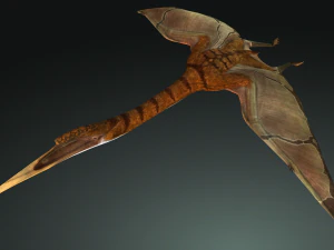 DOWNLOAD QUETZALCOATLUS 3D MODEL ANIMATED DINOSAUR DINOSAUR BIRD TERROR RAPTOR PREDATOR SKY 3D Model