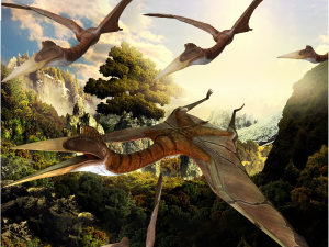 DOWNLOAD QUETZALCOATLUS 3D MODEL ANIMATED DINOSAUR DINOSAUR BIRD TERROR RAPTOR PREDATOR SKY 3D Model