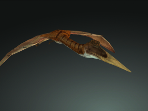 DOWNLOAD QUETZALCOATLUS 3D MODEL ANIMATED DINOSAUR DINOSAUR BIRD TERROR RAPTOR PREDATOR SKY 3D Model