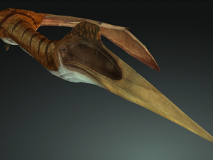 DOWNLOAD QUETZALCOATLUS 3D MODEL ANIMATED DINOSAUR DINOSAUR BIRD TERROR RAPTOR PREDATOR SKY 3D Model