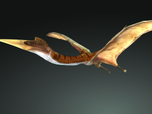 DOWNLOAD QUETZALCOATLUS 3D MODEL ANIMATED DINOSAUR DINOSAUR BIRD TERROR RAPTOR PREDATOR SKY 3D Model