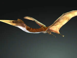 DOWNLOAD QUETZALCOATLUS 3D MODEL ANIMATED DINOSAUR DINOSAUR BIRD TERROR RAPTOR PREDATOR SKY 3D Model