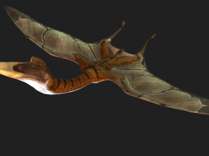 DOWNLOAD QUETZALCOATLUS 3D MODEL ANIMATED DINOSAUR DINOSAUR BIRD TERROR RAPTOR PREDATOR SKY 3D Model